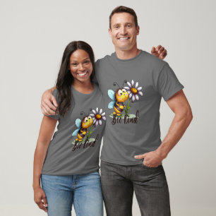 Create Your Own Ruffled Cute Bee Kind T-Shirt