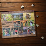 Create your own rustic family photo collage<br><div class="desc">Make your own most beautiful family photo collage puzzle.
Family name,  custom photo collage jigsaw puzzle
You can personalize it and add your most beautiful photos. Great fun !</div>