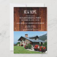 Create your own rustic New Home housewarming photo