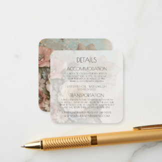 Create Your Own Rustic Shabby Chic Paper Flowers Enclosure Card