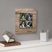 Create your own rustic wood family photo collage