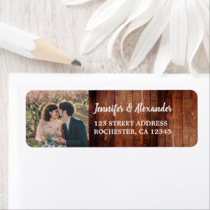 Create your own rustic wood photo Wedding