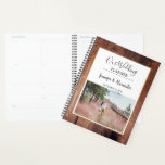 Create your own rustic wood photo wedding Planner<br><div class="desc">Rustic barn wood photo wedding Planner.
Add your own photo,  text and names and create a very personal Wedding planner.</div>