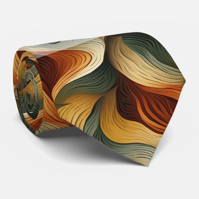 Create Your Own Sage Amber Waves Autumn Tie (Rolled)