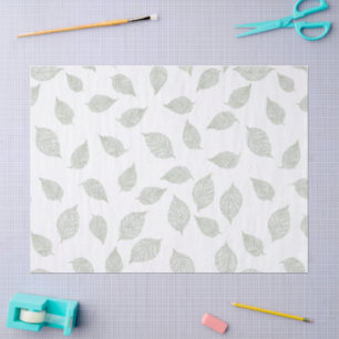 Create Your Own Sage Green White Striped Pattern Tissue Paper