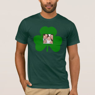 Create Your Own Saint Patrick's Day Shamrock Photo T-Shirt