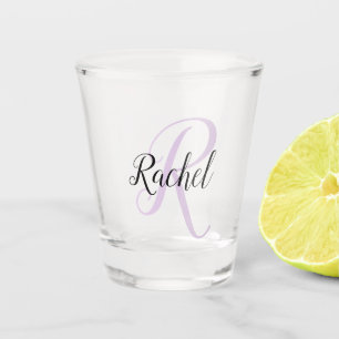 Create Your Own Script Monogrammed Initial & Name Shot Glass