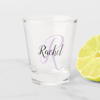 Create Your Own Script Monogrammed Initial & Name Shot Glass