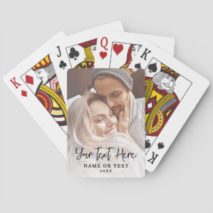 Create Your Own Script Text Photo Playing Cards