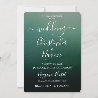 Create Your Own Shaded Ombre Wedding Invitation