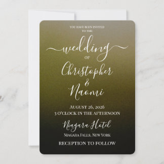 Create Your Own Shaded Ombre Wedding Invitation