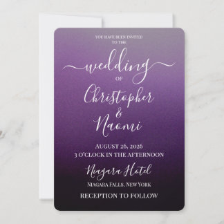 Create Your Own Shaded Ombre Wedding Invitation