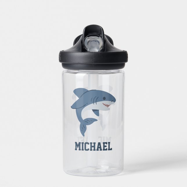 Create Your Own Shark Name Water Bottle (Front)