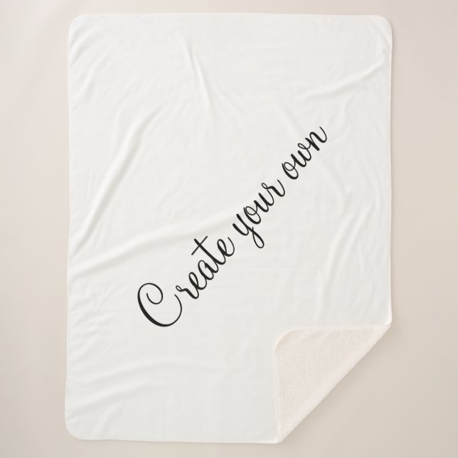 Create your own  sherpa blanket (Front)