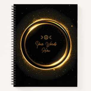 Create Your Own Shiny Golden Ring Notebook