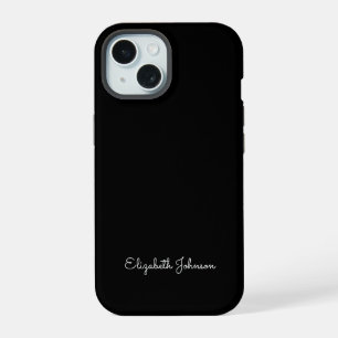 Create Your Own Signature Personalised Black iPhone 15 Case