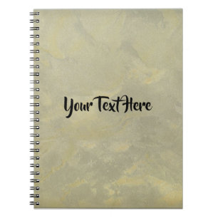 Create Your Own Silver And Gold Metallic Plaster Notebook