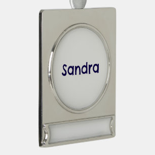 Create Your Own Silver Coloured Banner Ornament