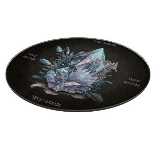 Create Your Own Silver Crystals Glass Altar Board