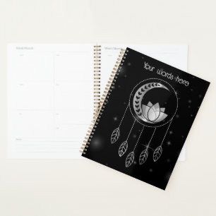 Create Your Own Silver Lotus Moon Dreamcatcher Planner