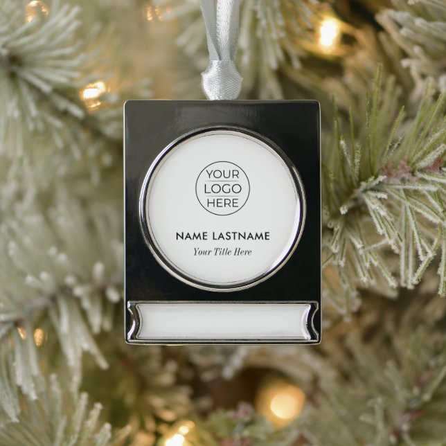 Create Your Own Silver Plated Banner Ornament (Tree)