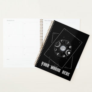 Create Your Own Silver Triple Moon Phases Tarot Planner