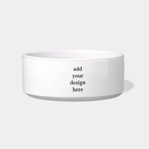 Create Your Own Simple 25oz 2.5"x5.75" Medium Pet Bowl