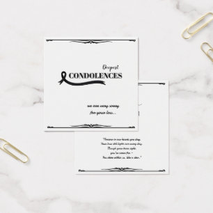 Create Your Own Simple 2.5" x 2.5" Sympathy Card