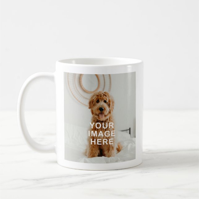 Create Your Own Simple 2-Photo Coffee Mug (Left)