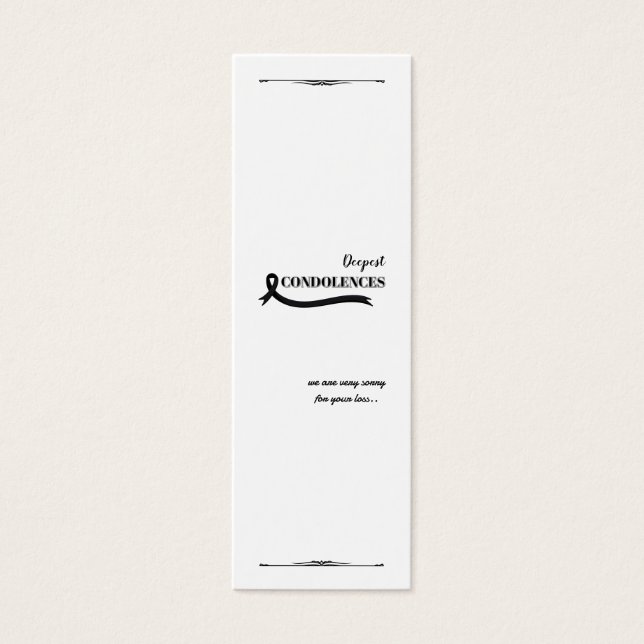 Create Your Own Simple 3.0" x 1.0" Sympathy Card (Front)