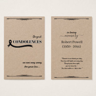 Create Your Own Simple 3.346" x 2.16 Sympathy Card