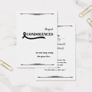 Create Your Own Simple 3.5" x 2.5" Sympathy Card