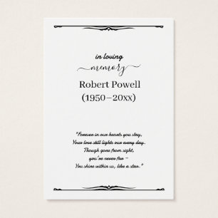 Create Your Own Simple 3.5" x 2.5" Sympathy Card