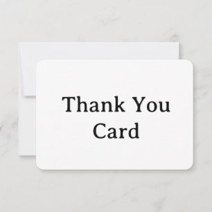 create your own simple 3.5" x 5" Thank You Card
