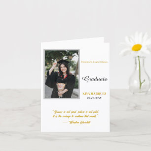 Create your own simple 4" x 5.6" Graduation Photo Card