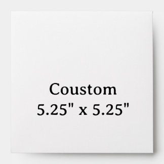 create your own simple 5.25" x 5.25" Envelope