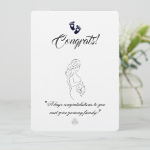 Create your own simple 5.5" x 7.5" Pregnancy Cards