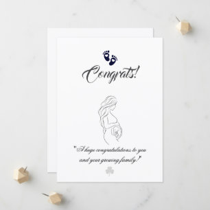 Create your own simple 5.5" x 7.5" Pregnancy Cards