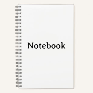 Create Your Own Simple 5.5" x 8.5" Deluxe Spiral Notebook