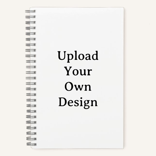Create Your Own Simple 5.5" x 8.5" Deluxe Spiral  Notebook (Front)