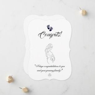 Create your own simple 5" x 7" Pregnancy Cards
