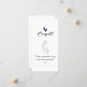 Create your own simple 8" x 4" Pregnancy Cards