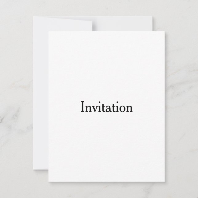 Create Your Own Simple Brand Promotion 4.25"x5.5" Invitation (Front)