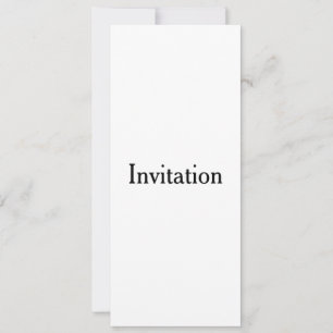 Create Your Own Simple Brand Promotion 4" x 9.25" Invitation