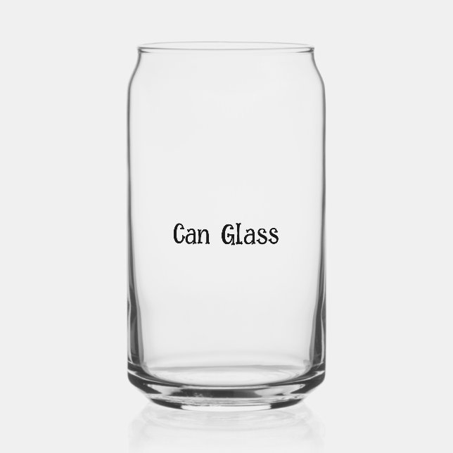 Create Your Own Simple Brand Promotion  Can Glass (Front)