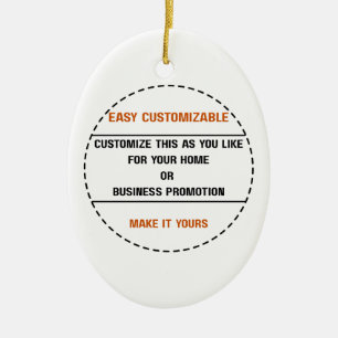 Create Your Own Simple Brand Promotion Ceramic Tree Decoration