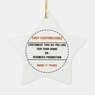 Create Your Own Simple Brand Promotion Ceramic Tree Decoration