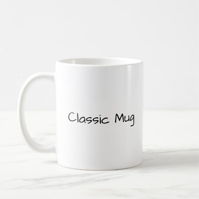 Create Your Own Simple Brand Promotion Coffee Mug (Left)