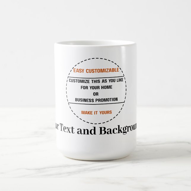 Create Your Own Simple Brand Promotion Coffee Mug (Center)