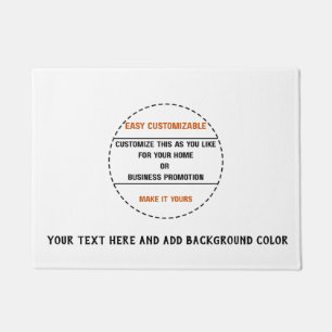 Create Your Own Simple Brand Promotion Doormat